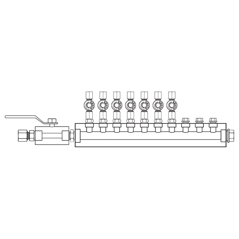 M2075051 Manifolds Stainless Steel Single Sided