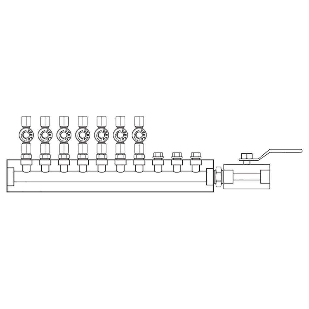 M2076002 Manifolds Stainless Steel Single Sided