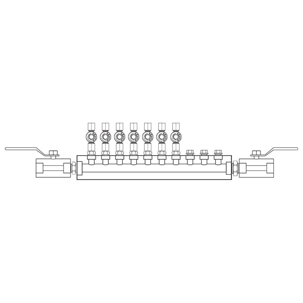 M2076012 Manifolds Stainless Steel Single Sided