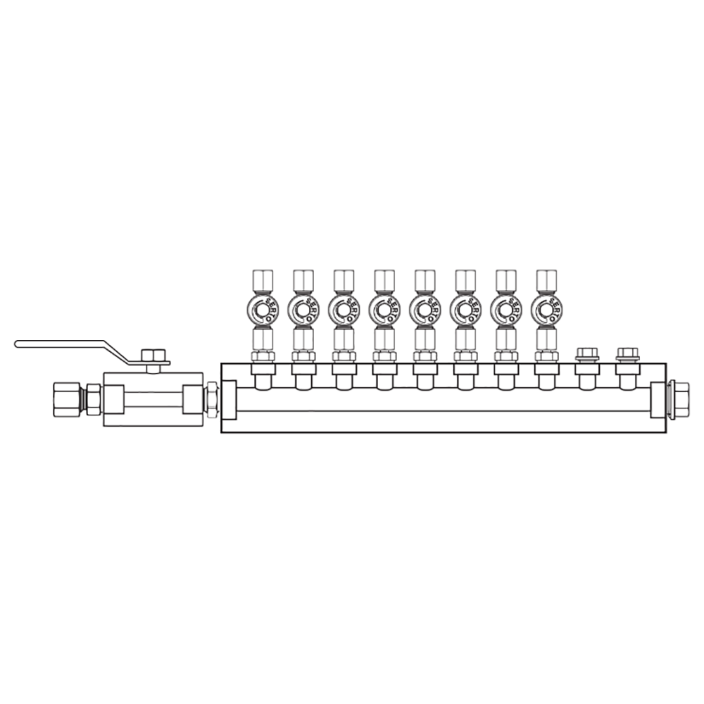 M2085031 Manifolds Stainless Steel Single Sided