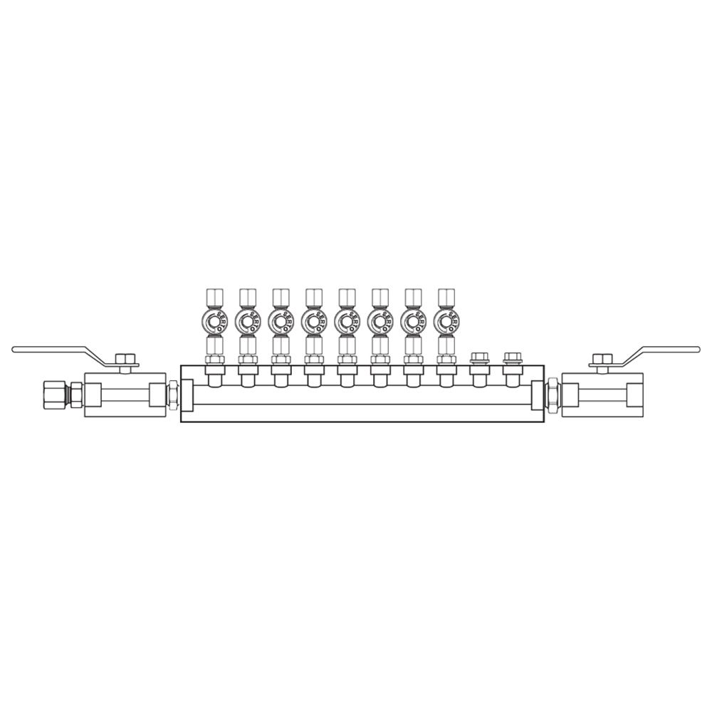 M2085042 Manifolds Stainless Steel Single Sided