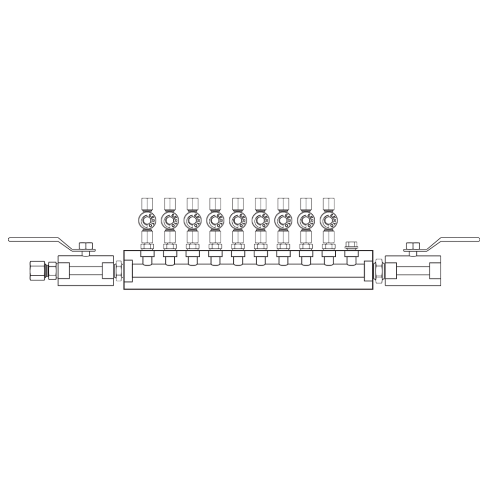 M2095032 Manifolds Stainless Steel Single Sided