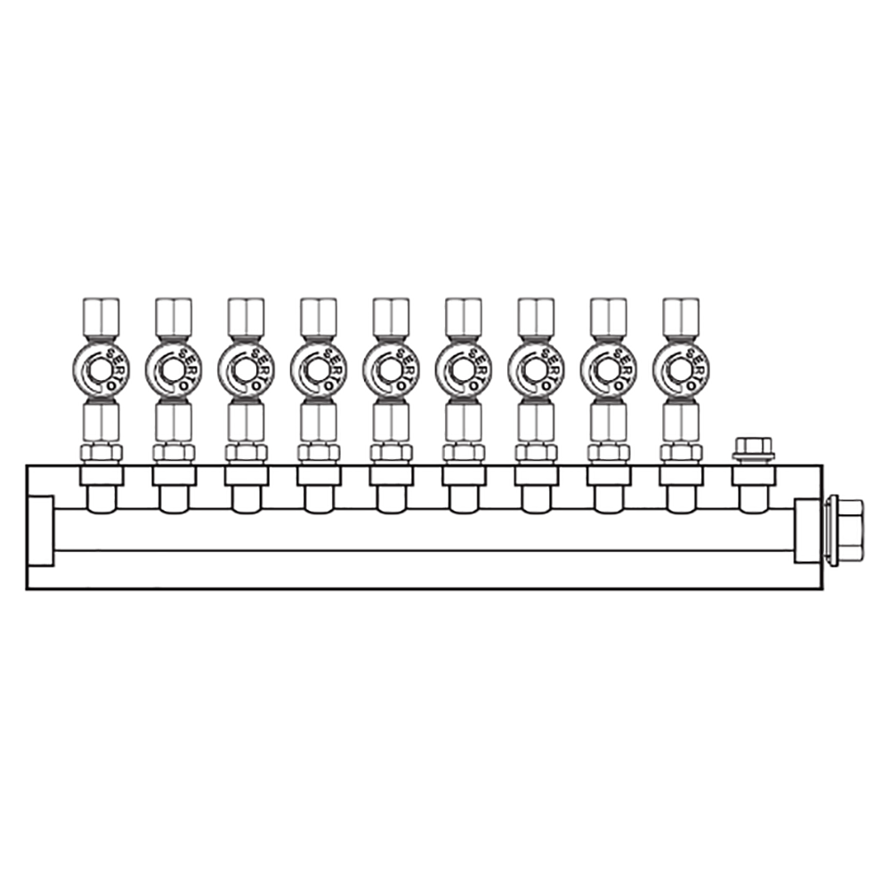 M2096001 Manifolds Stainless Steel Single Sided