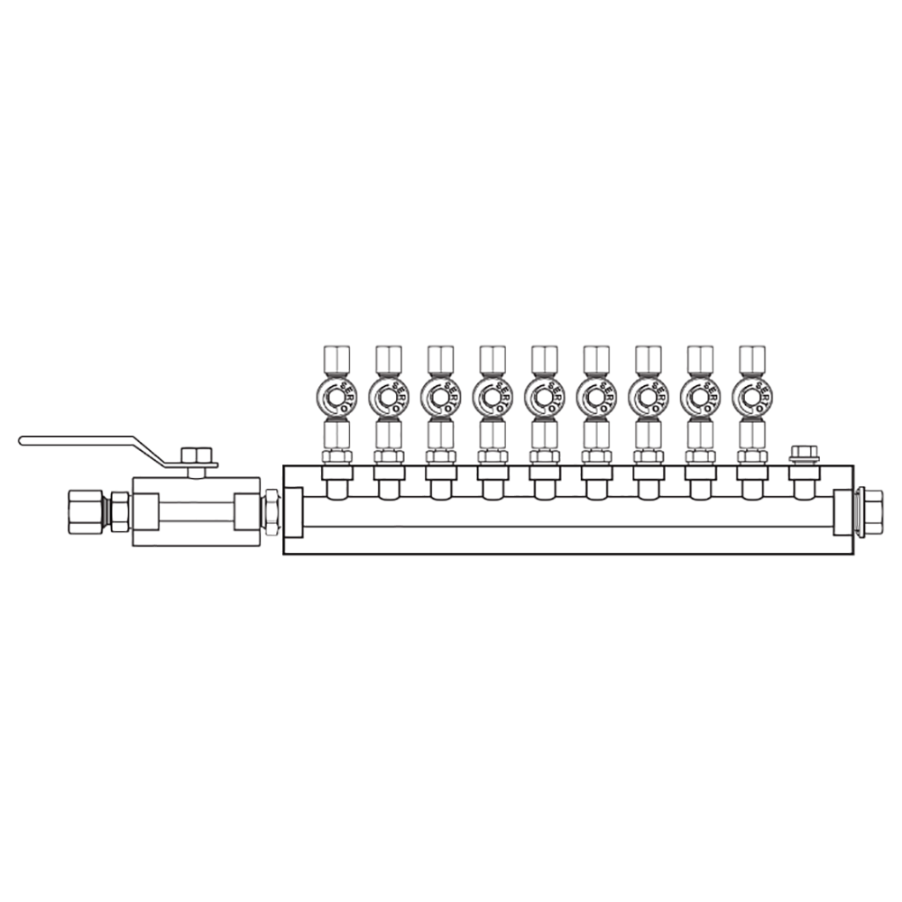 M2096031 Manifolds Stainless Steel Single Sided