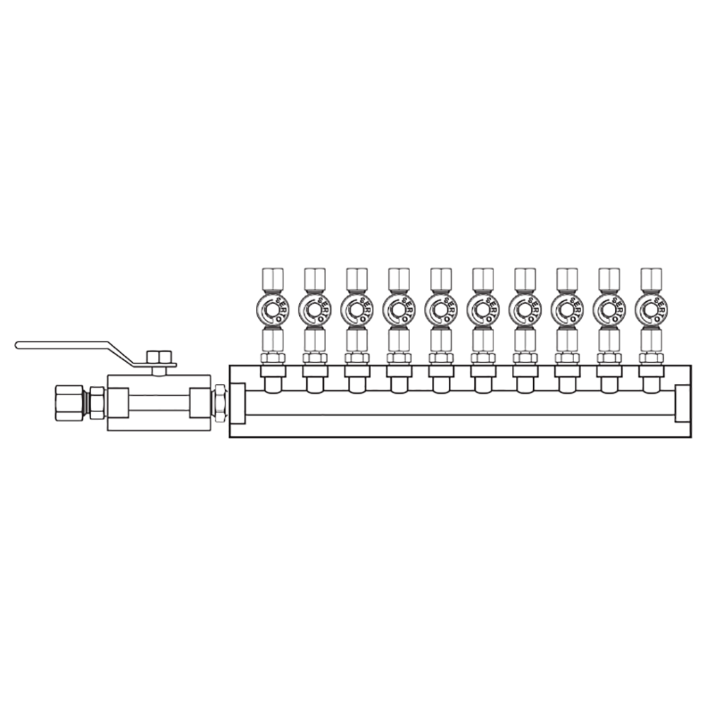 M2106020 Manifolds Stainless Steel Single Sided