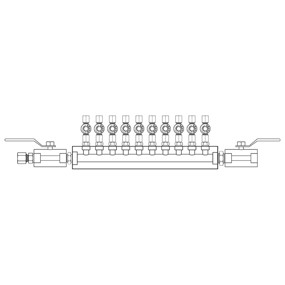 M2106022 Manifolds Stainless Steel Single Sided