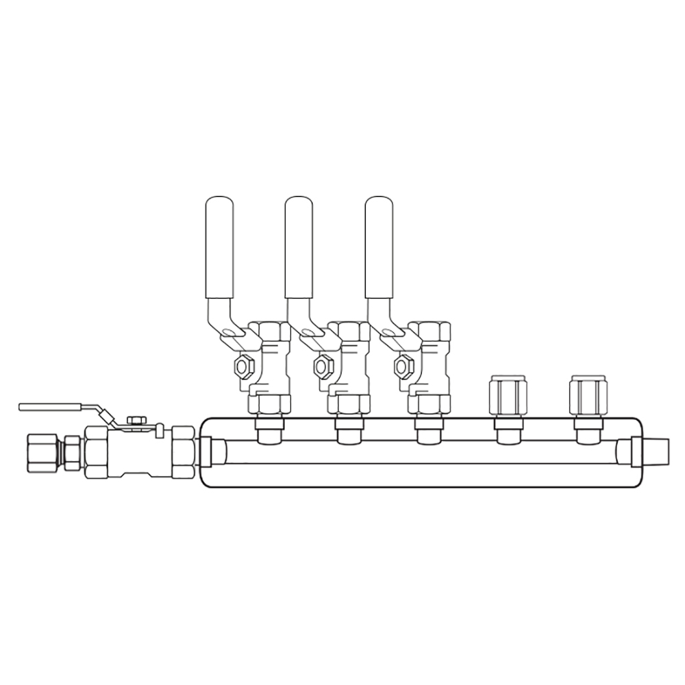 M3034020 Manifolds Stainless Steel Single Sided