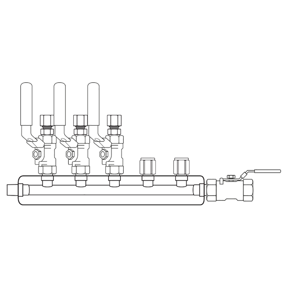 M3034102 Manifolds Stainless Steel Single Sided