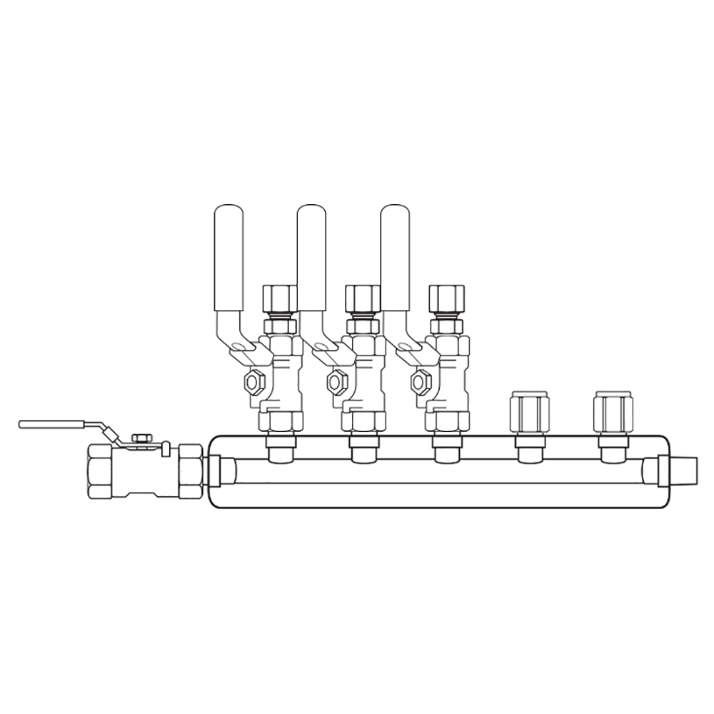 M3034210 Manifolds Stainless Steel Single Sided