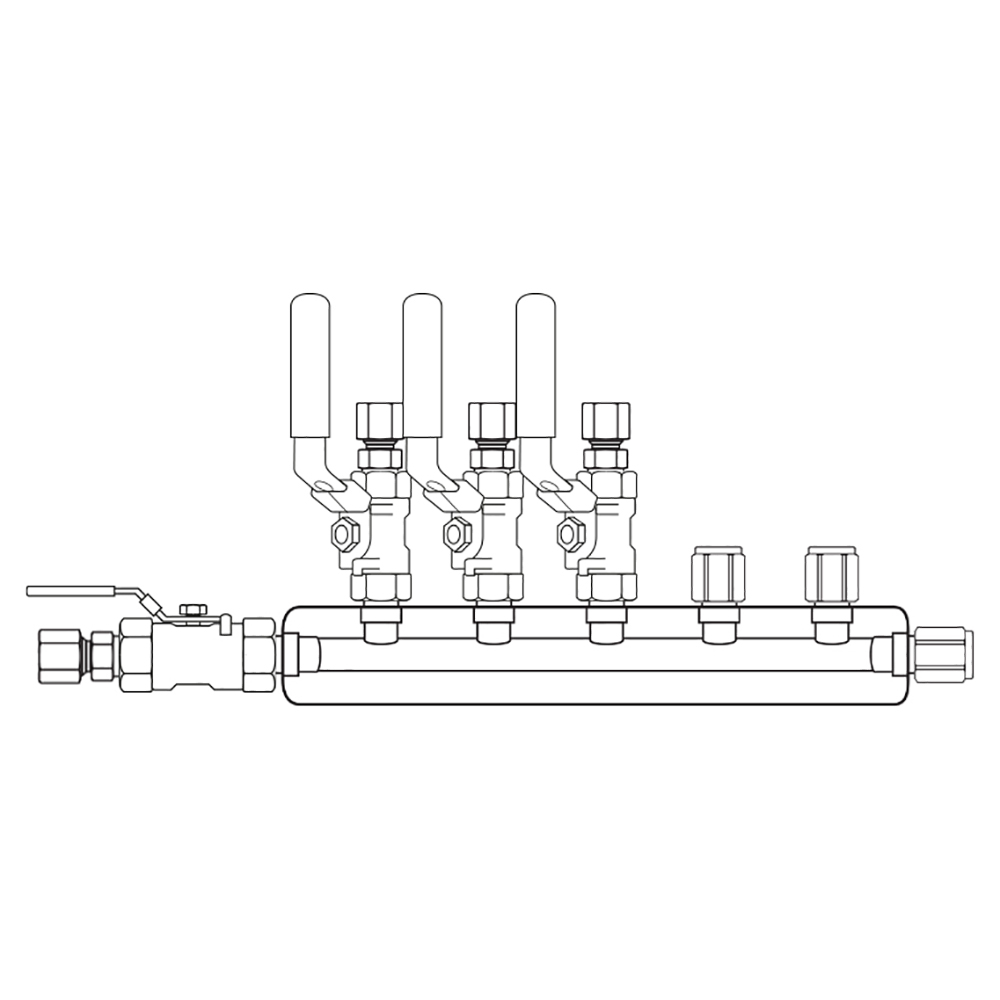 M3034221 Manifolds Stainless Steel Single Sided