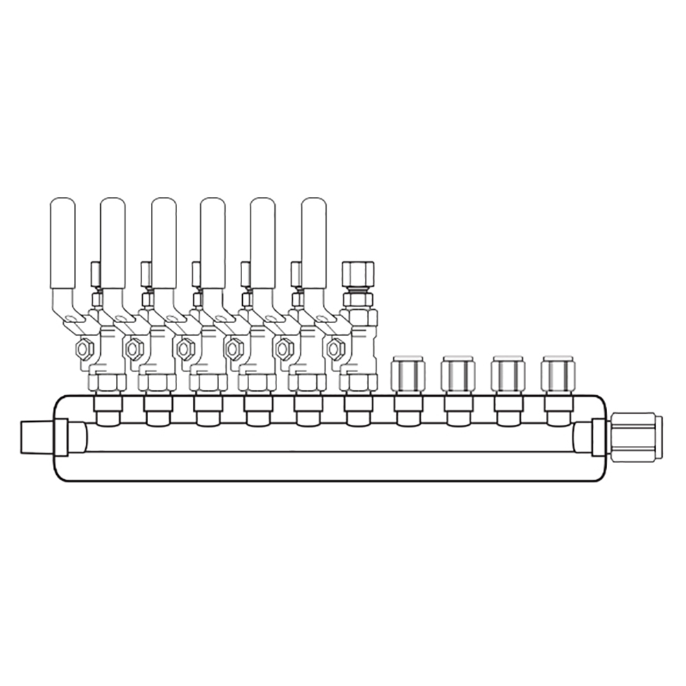 M3064101 Manifolds Stainless Steel Single Sided
