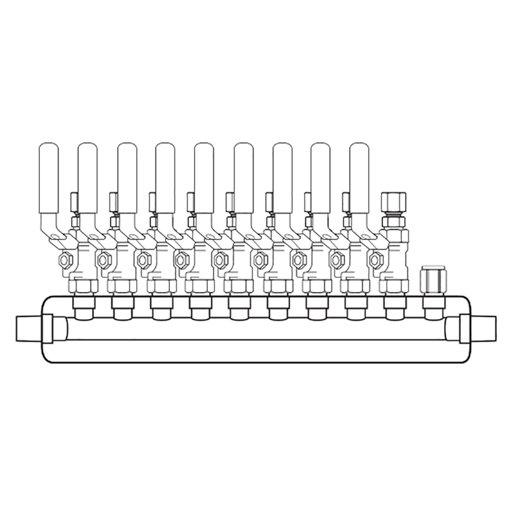 M3094300 Manifolds Stainless Steel Single Sided