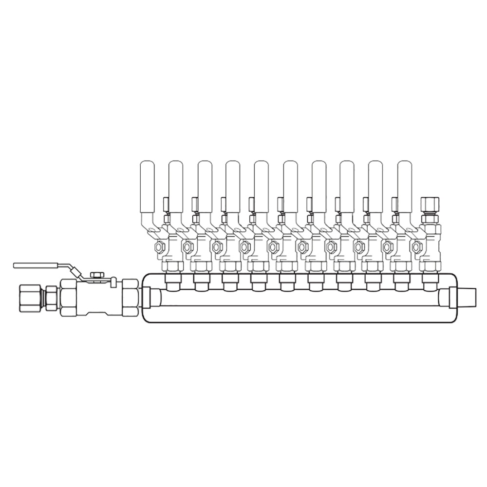 M3104130 Manifolds Stainless Steel Single Sided