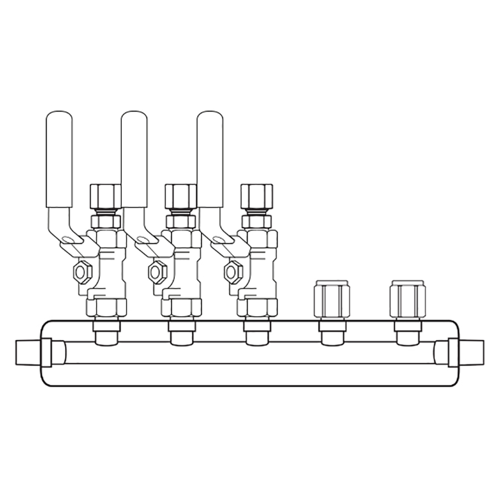 M4034300 Manifolds Stainless Steel Single Sided