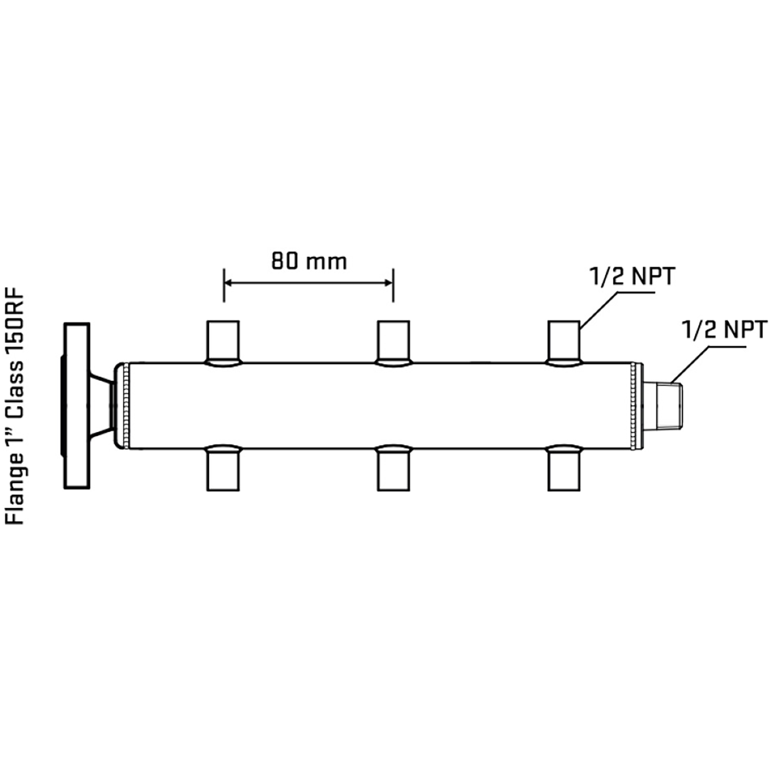 M506A060130 Manifolds Stainless Steel Double Sided