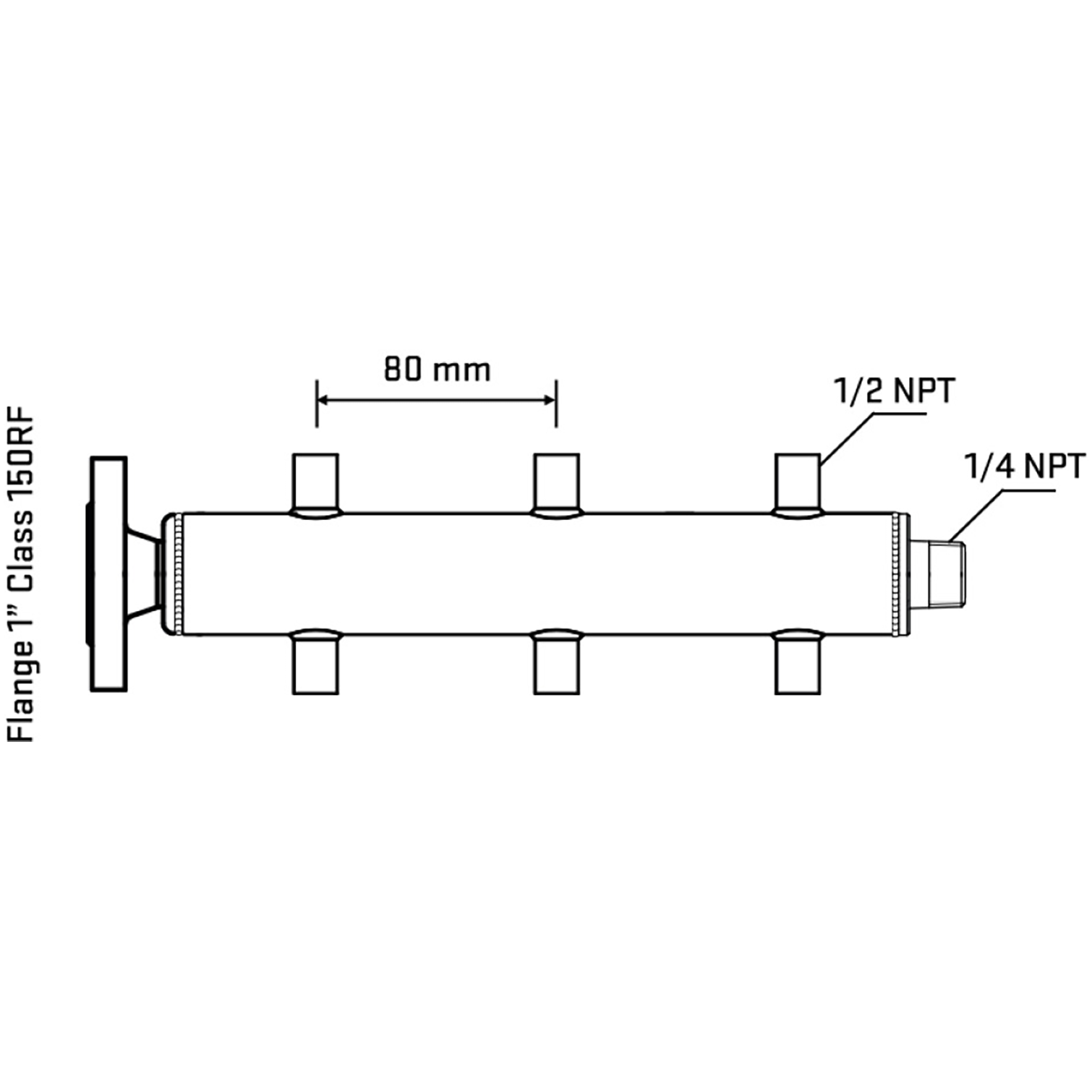 M506A060140 Manifolds Stainless Steel Double Sided