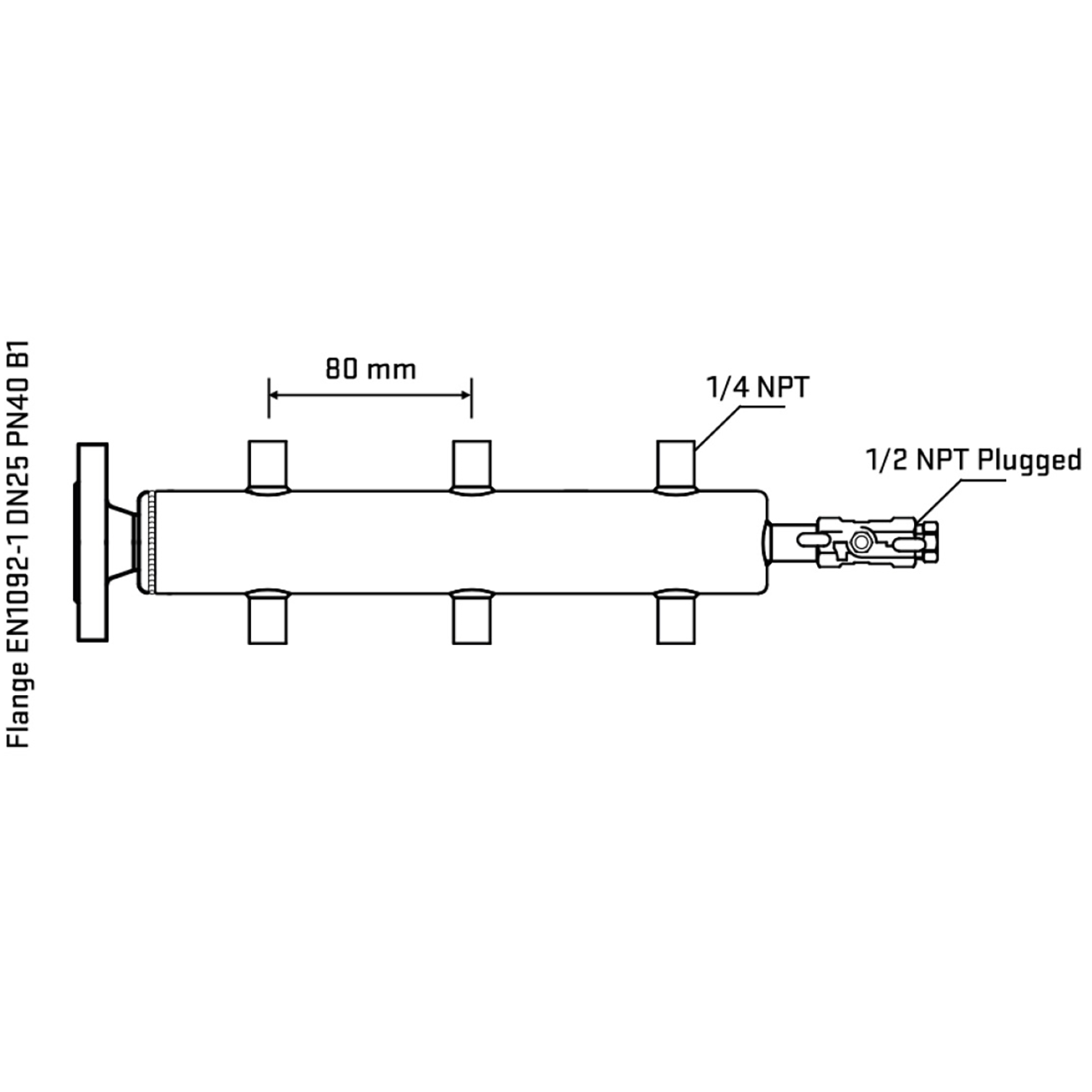 M506A070310 Manifolds Stainless Steel Double Sided