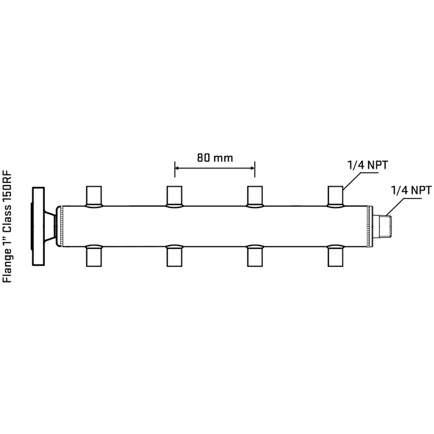 M508A070140 Manifolds Stainless Steel Double Sided