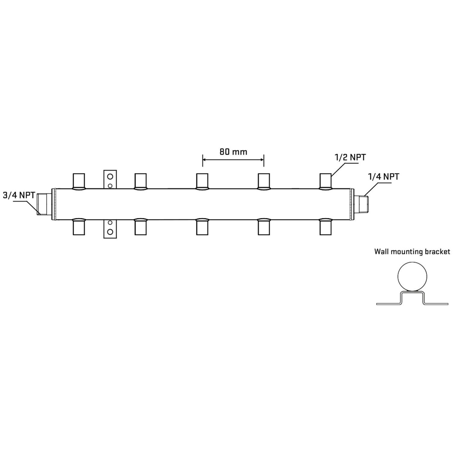M510A061042 Manifolds Stainless Steel Double Sided