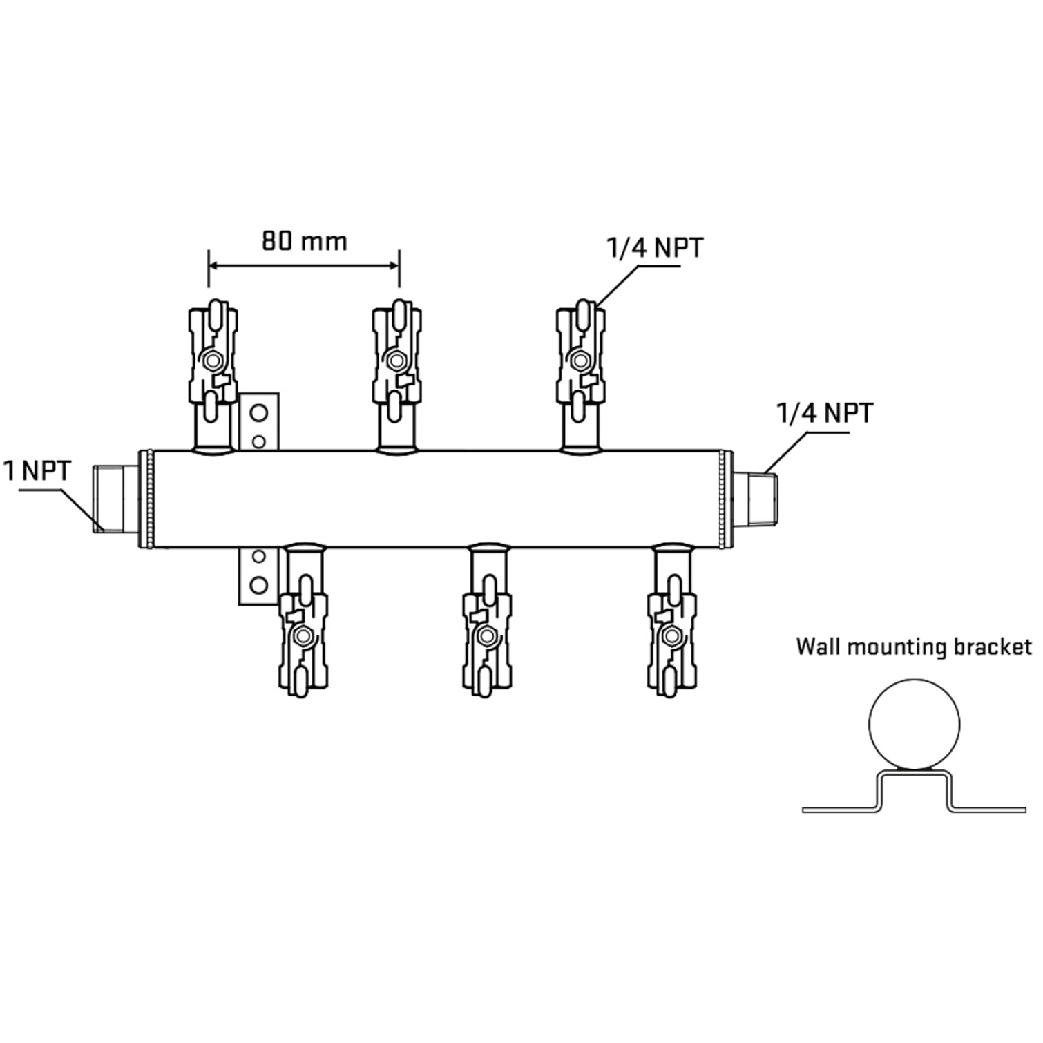 M5F1A021142 Manifolds Stainless Steel Double Sided